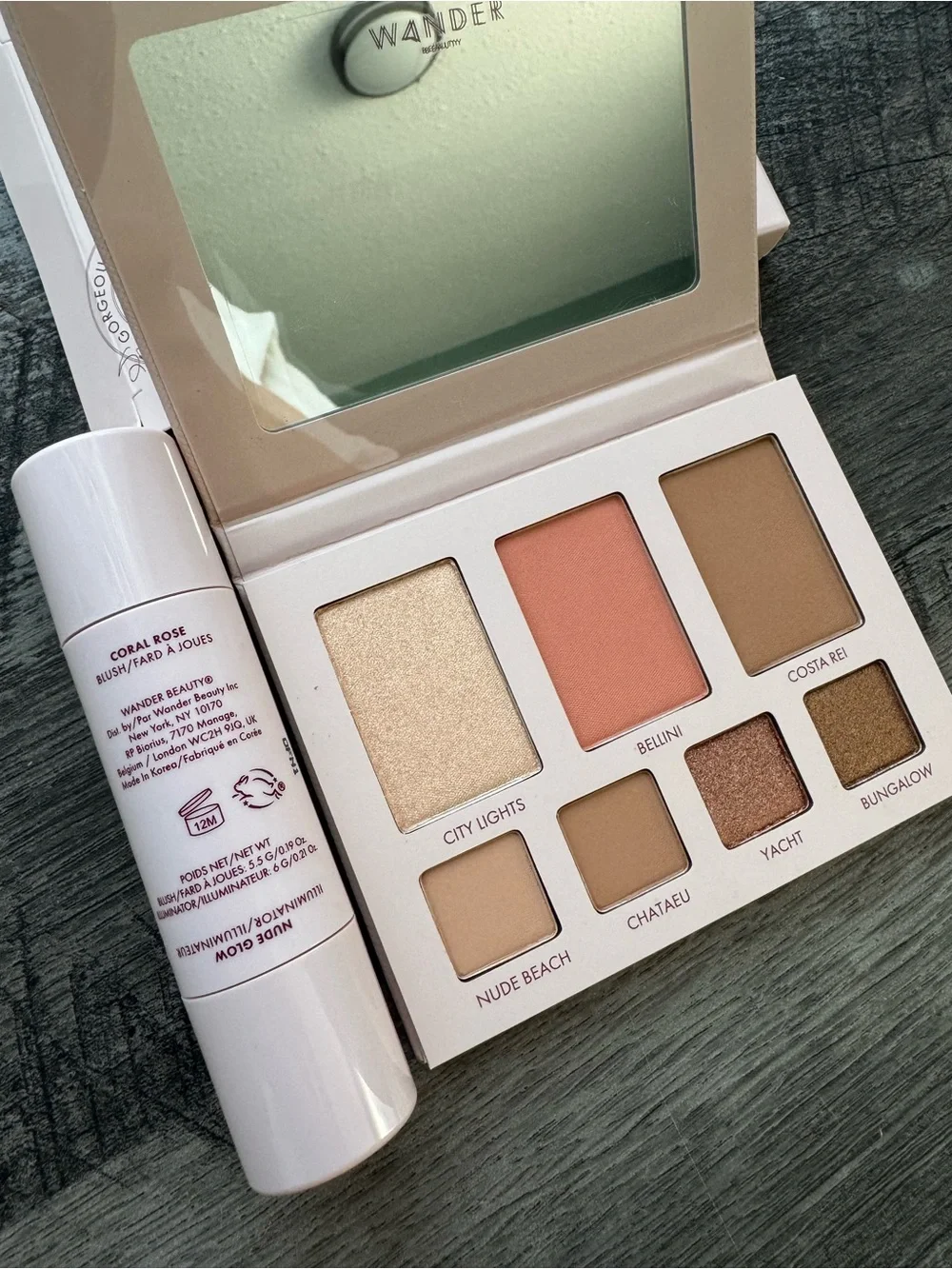 Wander Beauty Sunkissed Getaway Face Palette + On-The-Glow Blush & Illuminator